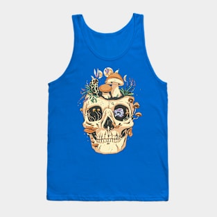 Cottagecore Aesthetic Skulls Mushroom Tank Top